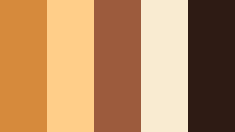 canyon echo glow desert amber color palette with hex codes