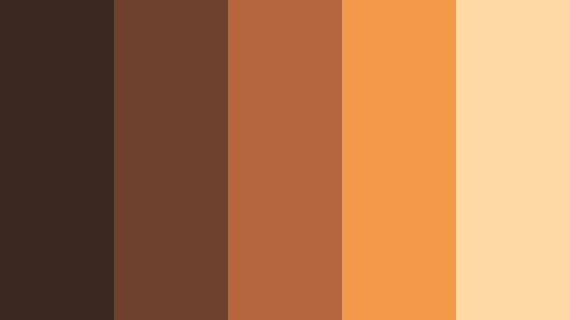 canyon spotlight soil brown color palette with hex codes