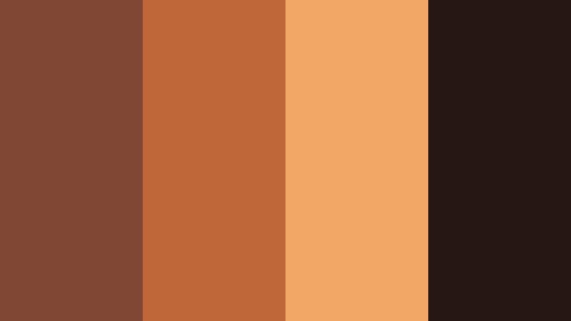 canyon storyteller burnt earth color palette with hex codes