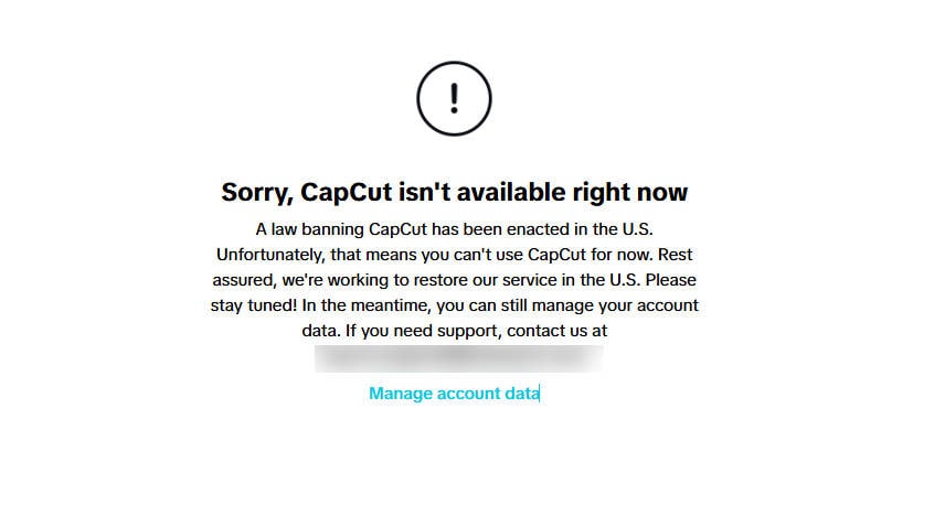 capcut non è disponibile