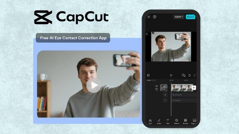 capcut eye contact