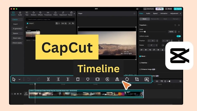 capcut timeline