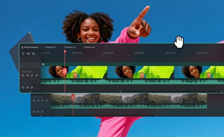 wondershare filmora dual timeline editor