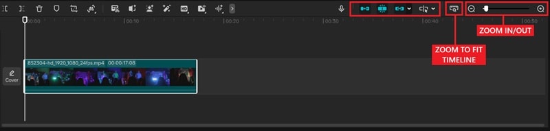 navigate timeline settings