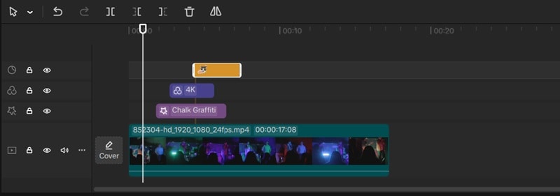 multitrack capcut timeline