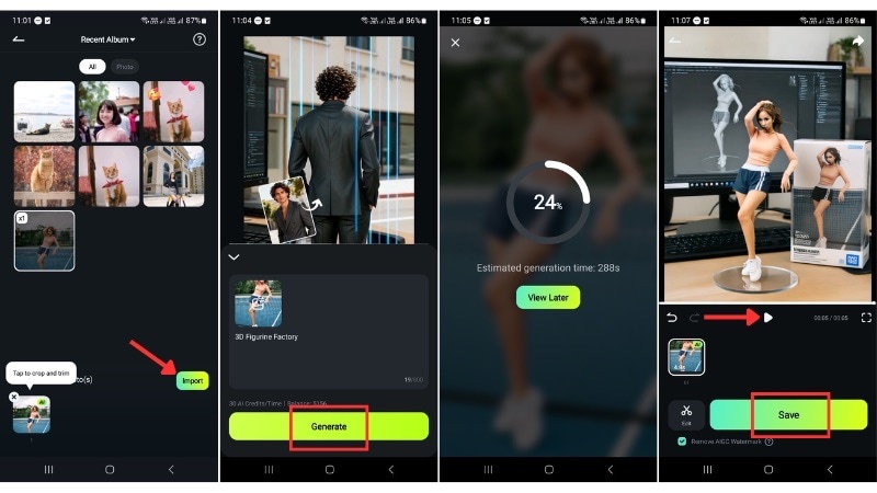 start the ai generation process