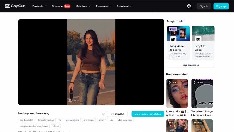 capcut trending template top list 4