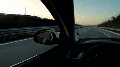 car driving on the road