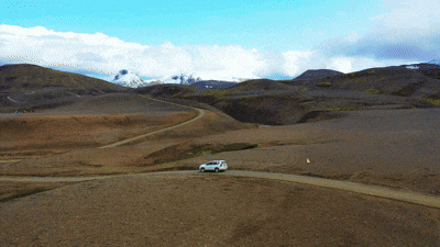 car driving on the road
