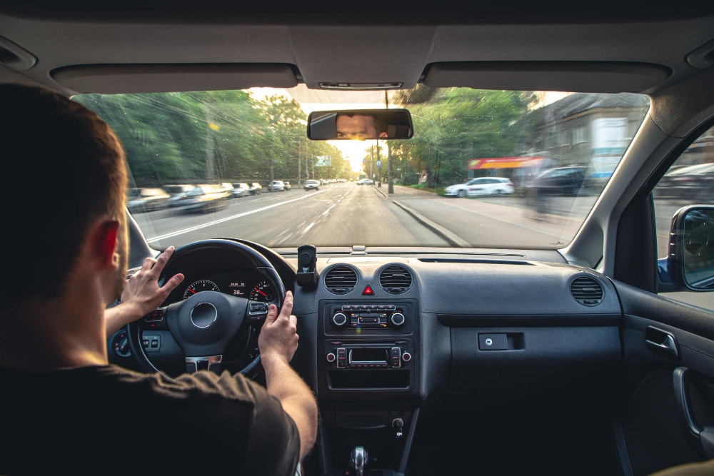 driving on the road