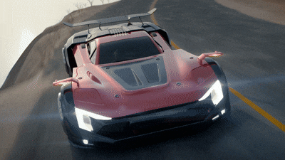 car driving on the road