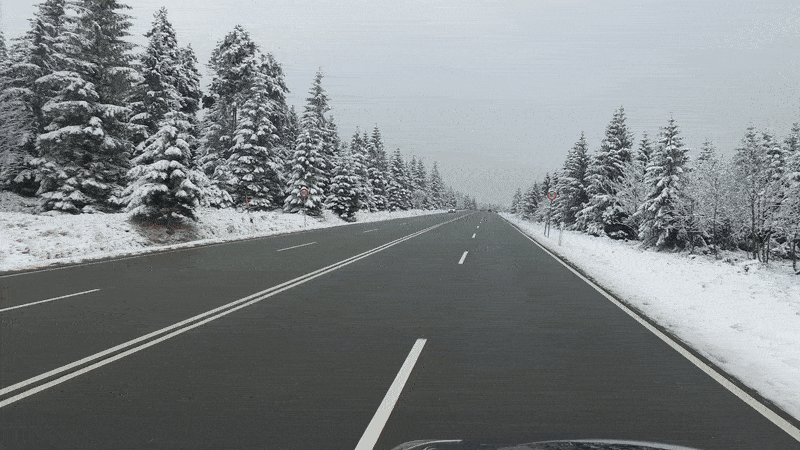 car driving on the road