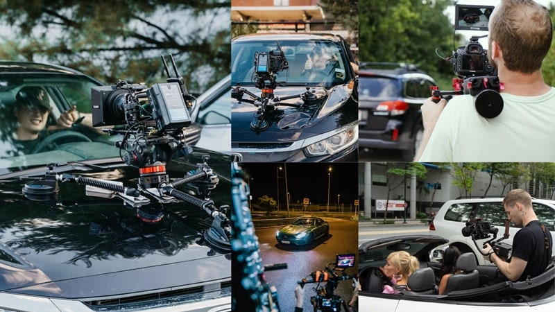 shooting car scenes in real life