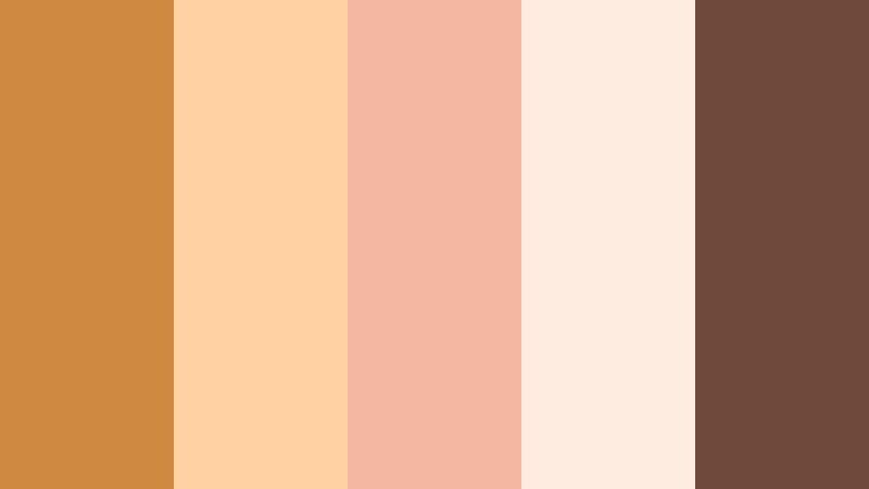 caramel cloud daydream desert amber color palette with hex codes