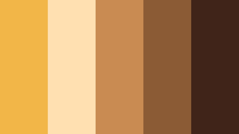 caramel honey latte golden honey color palette with hex codes