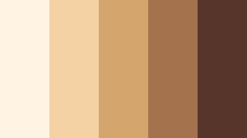 caramel latte glow soft bronze color palette with hex codes