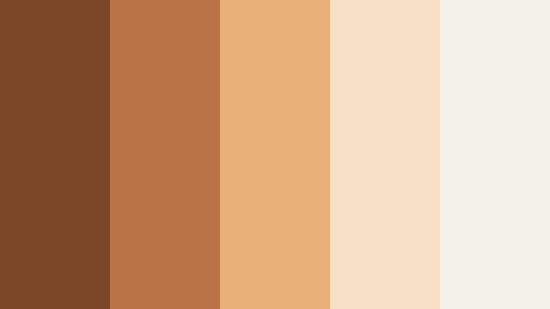 caramel latte morning burnt caramel color palette with hex codes