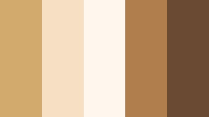 caramel latte whisper golden sand color palette with hex codes