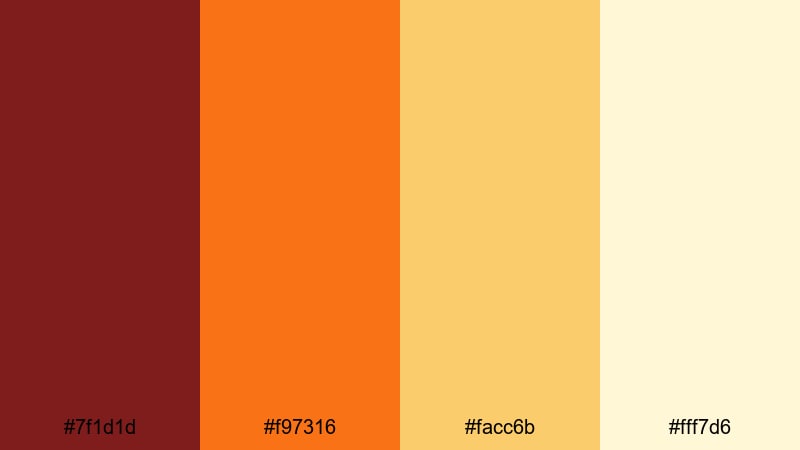 carnival fireworks shine gold red color palette with hex codes