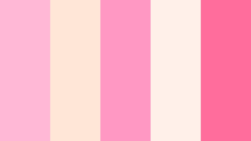 carnival milkshake bar pink and cream bakery color color palette with hex codes