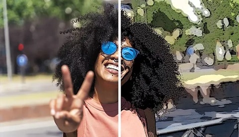 convert photo to cartoon in photoshop