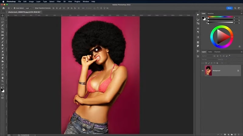 open image on photoshop