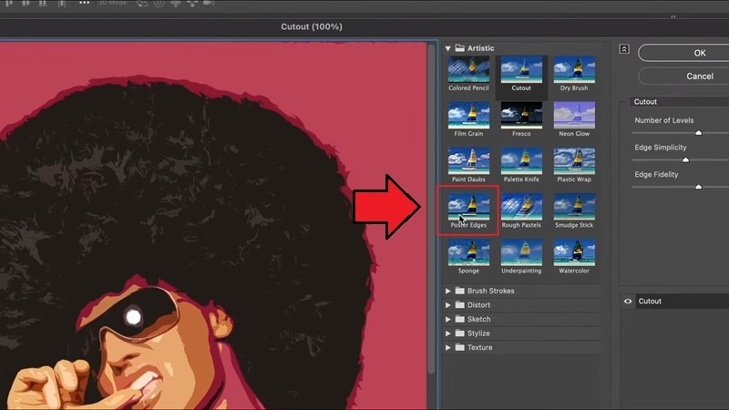 apply photoshop cartoon effects