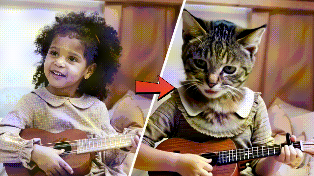 funny pet cartoon face changer