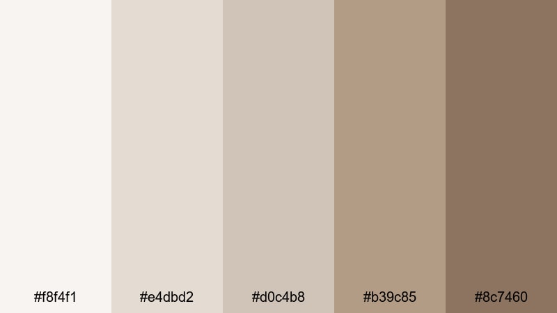 cashmere throw glow light gray color palette with hex codes