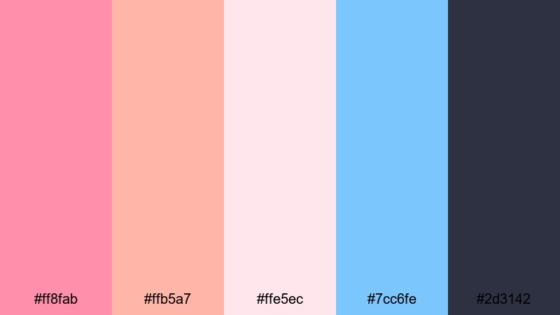 cassette pop candy retro 80s color palette with hex codes