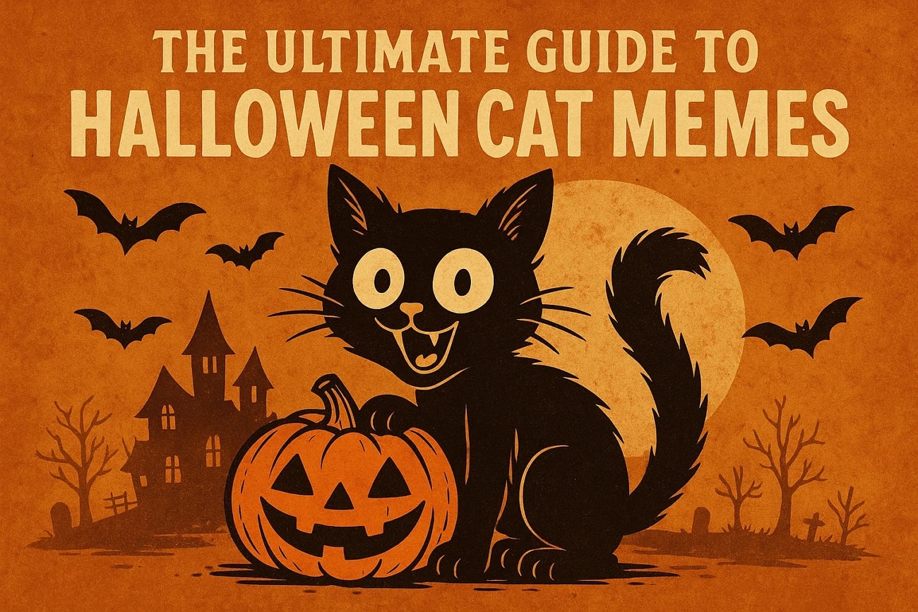 guide to halloween cat meme