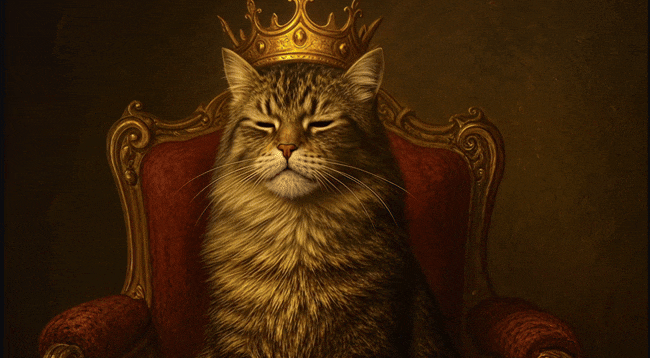 royal cat video