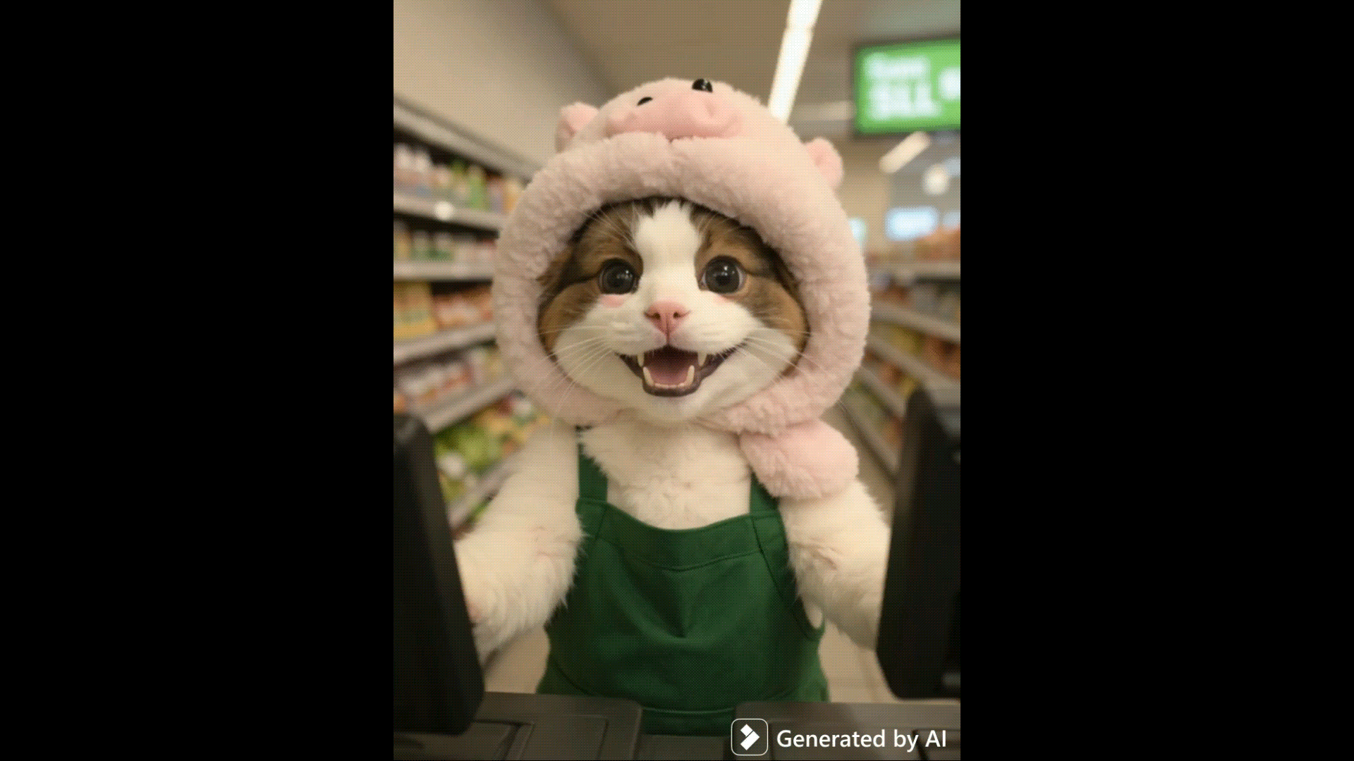 cashier cutie meme template