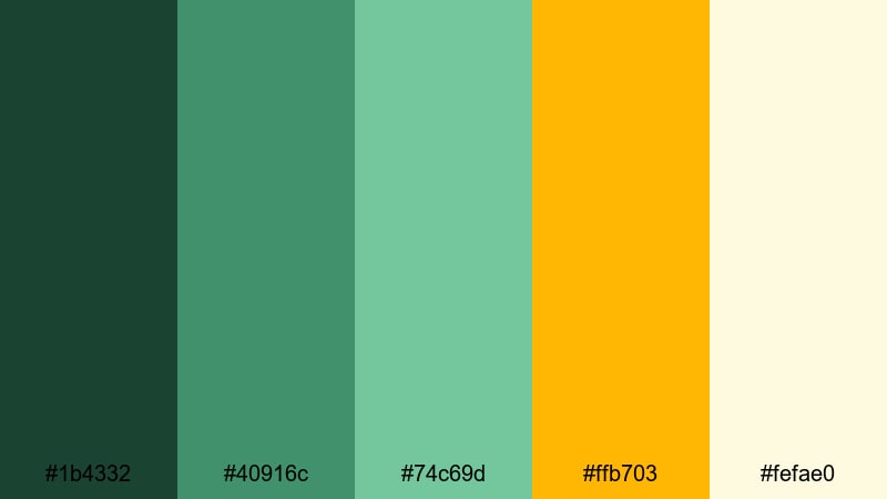 cedar cabin glow dark green color palette with hex codes