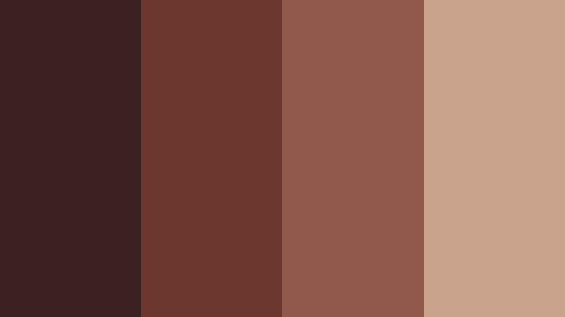 cedar noir frame redwood brown color palette with hex codes