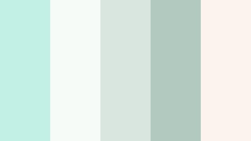 celestial cotton haze celestial mint color palette with hex codes