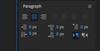 click center alignment