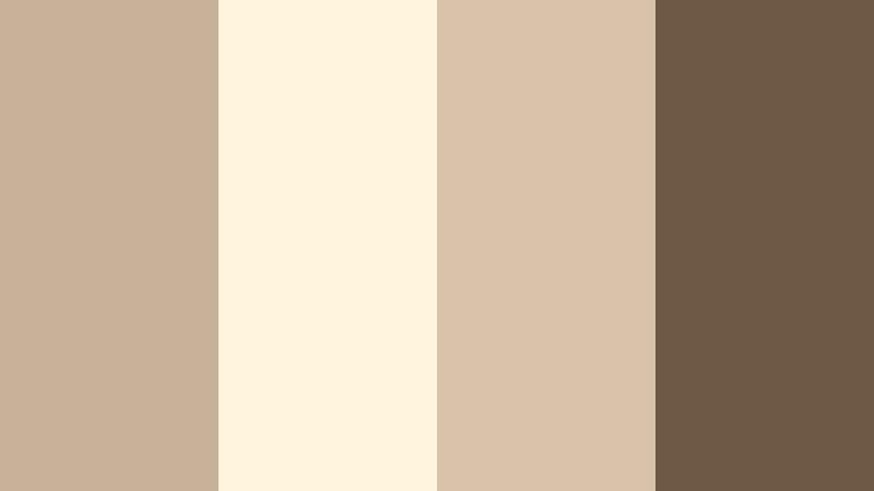 chamomile storytime cocoa beige color palette with hex codes