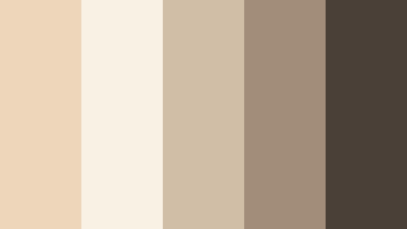 champagne studio glow pale almond color palette with hex codes