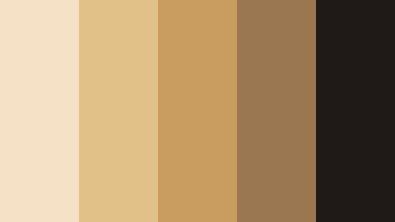 champagne studio lights wheat gold color palette with hex codes