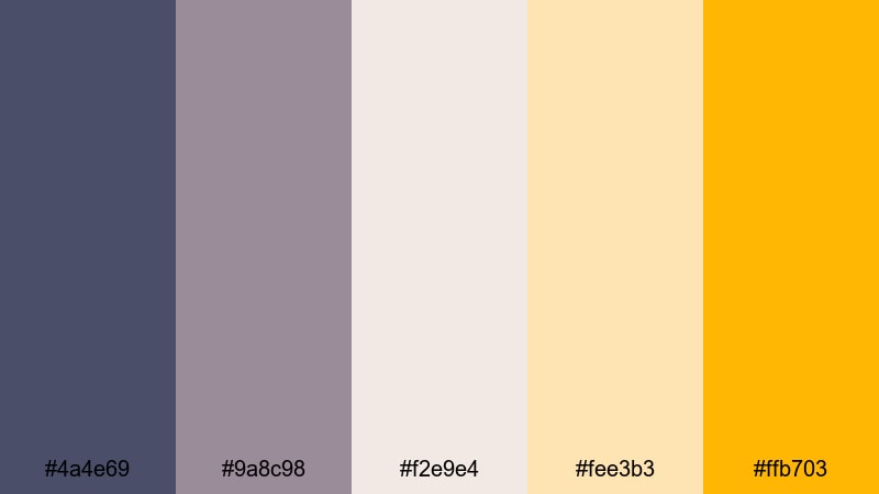 champagne tinsel night christmas color palette with hex codes