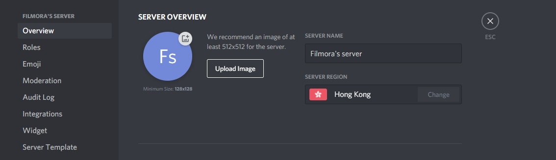  change Discord server logo 