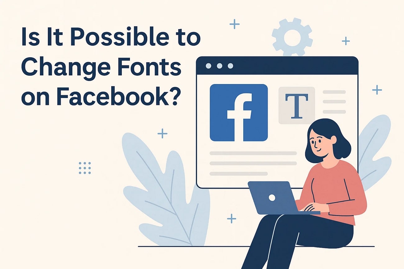 possible to change fonts on facebook