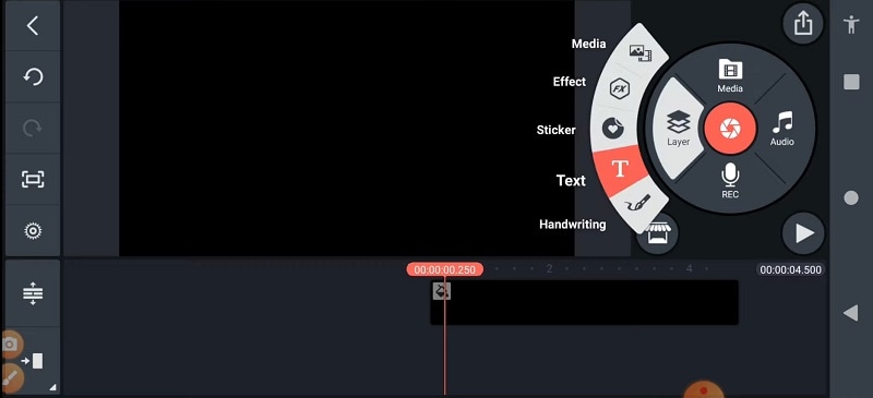 mengubah font video kinemaster