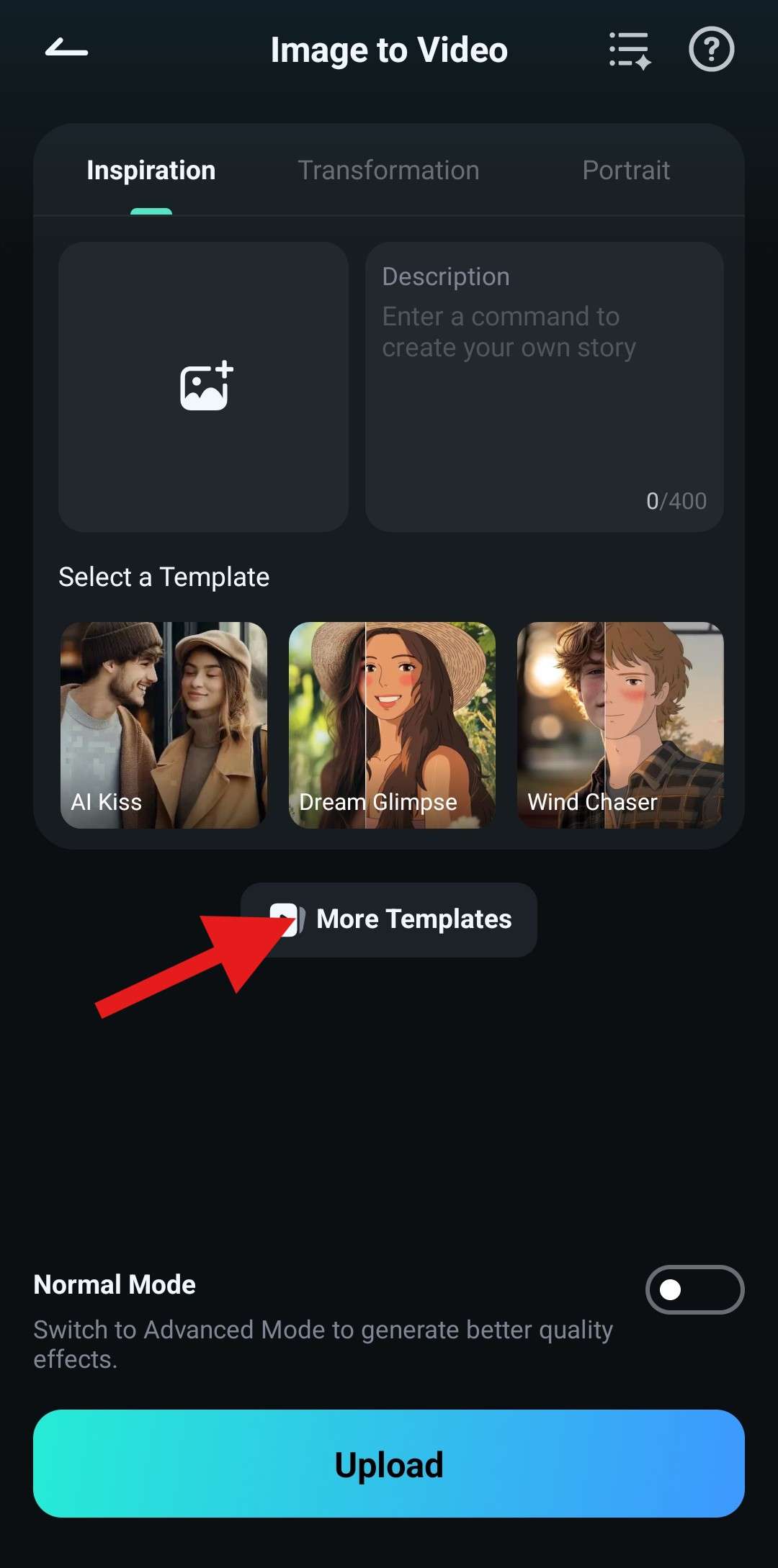 explore more image to video template