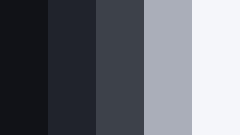charcoal minimal grid midnight ash color palette with hex codes