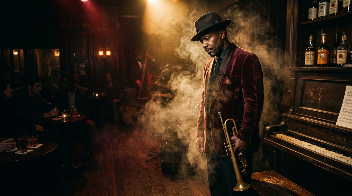 Elevate promotional materials using professional jazz headshot AI