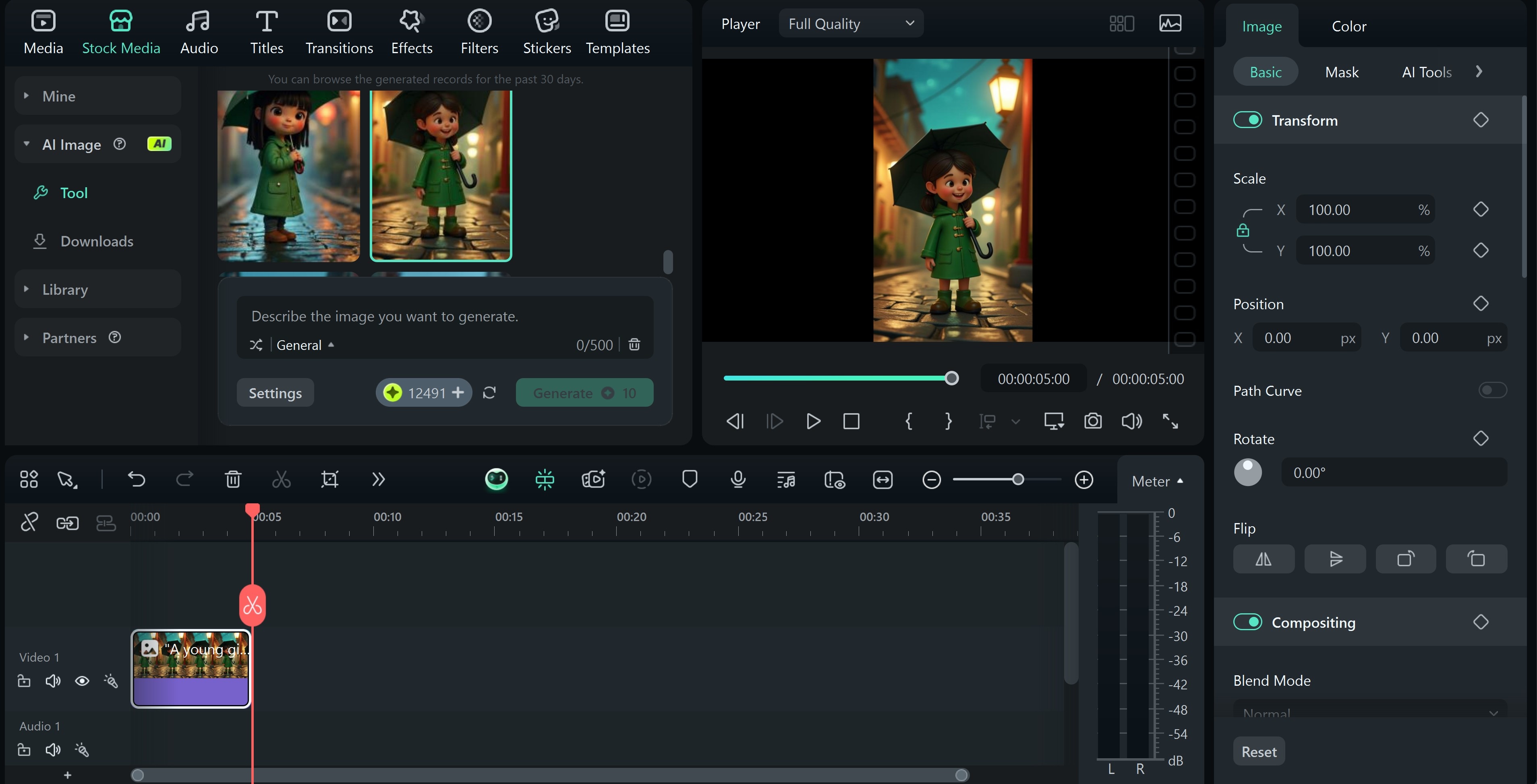 edit and export the image