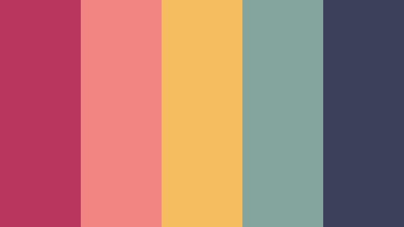 cherry soda diner retro color color palette with hex codes