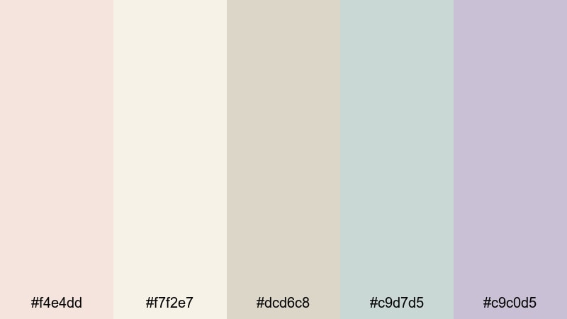 chic easter neutrals easter color palette with hex codes